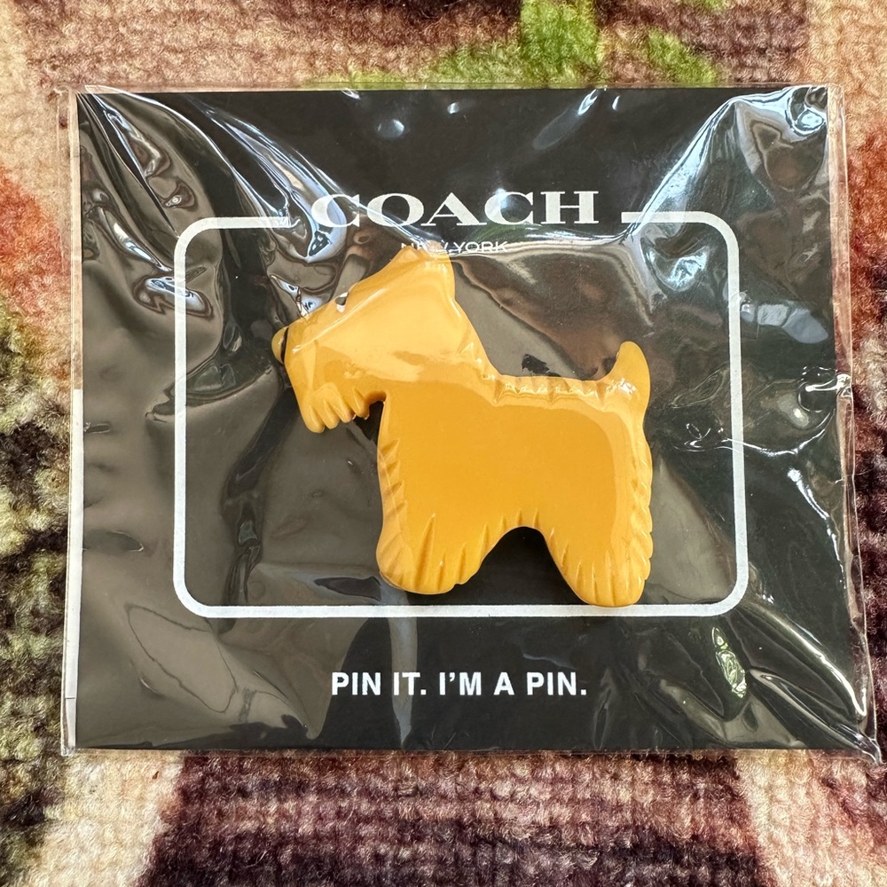 Coach Scottie Dog Pin Brooch C4498